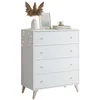 Image de Habitdesign Modèle Sweet Commode 4 tiroirs 95 x 77,5 x 40 cm Blanc « Artik » en occasion ou reconditionné
