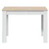 Image de Table a manger LILIAN L109 x P67cm - Blanc / Bois