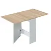 Image de Table extensible ERIKA L31/140cm - Blanc et Bois