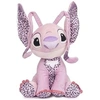 Image de Peluche Angel Lilo & Stitch Disney Stitch Rose avec son 30 cm