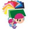 Image de Pack 10 gommes eva 20x30 effet serviette assortiment