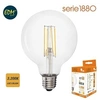 Image de ampoule ballon diam filament LED. 95mm 6w E27 600 lumens 3200K lumière chaude 220-240 50hz 98602