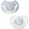 Image de Lot de 2 sucettes symétriques SX Pro Night&Day 0-6 mois Bleu