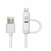 Image de MUUSC0120 Câble Lightning Micro USB 2,1 A Blanc