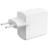 Image de KSIX - Adaptateur secteur - GaN, matériaux durables - 65 Watt - Power Delivery 3.0 + PPS - 3 connecteurs de sortie (2 x USB-C, USB) - blanc