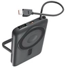 Image de KSIX - Banque d'alimentation - Compatible avec MagSafe et Apple Watch, support intégré - 10000 mAh - 22.5 Watt - PD (USB-C) - noir, gris