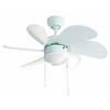 Image de Ventilateur de plafond avec groupe de lumière FM VT-90B 50W 80 cm blanc