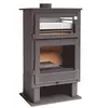 Image de Fm poêle à bois en acier ch-8 9,5kw avec four inox