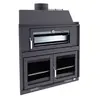 Image de Barbecue charbon bois avec four et portes FM BH-100 HP à encastrer