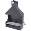 Image de Barbecue argentin bois et charbon FM BVE-102 100cm grille suspendue à manivelle