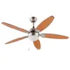 Image de Ventilateur de plafond avec groupe lumineux FM VT-130 brun