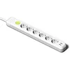 Image de FAMATEL   Multiprise 6 Prises + 2 Prises USB + Interrupteur | Câble de 1,5 m | avec TT | 16 A | 250 V | Blanc | Prise USB à Charge Rapide | Protection surtenue en occasion ou reconditionné