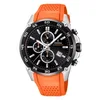 Image de Festina Montre Homme Chronographe en Acier Inoxydable et Caoutchouc Orange | Montre à Quartz, Calendrier, Verre Minéral Haute Résistance, Étanche 10 ATM, F20330/4, The Originals en occasion ou reconditionné