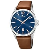 Image de Lotus Montre Lotus L18693-2 - Dateur Boîtier Acier Argenté Bracelet Cuir Marron Cadran Bleu Homme