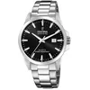 Image de Festina Swiss Made Montre Homme Analogique en Acier Inoxydable 316l Argenté | Mouvement à Quartz, Calendrier, Verre Saphir Haute Résistance, Étanche 10 ATM F20024/3 Classic Steel en occasion ou reconditionné