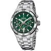 Image de Festina Montre Homme Analogique en Acier Inoxydable 316L Argenté - Mouvement Quartz - Chronographe - Calendrier - Verre Minéral Haute Résistance - Étanche 10 ATM F20670/2 Chrono Bike en occasion ou reconditionné