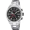 Image de Festina Montre Homme Analogique en Acier Inoxydable 316L Argenté - Mouvement Quartz - Chronographe - Calendrier - Verre Minéral Résistant - Étanche 10 ATM F20694/6 Timeless Chronograph en occasion ou reconditionné