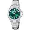 Image de Festina Montre Femme Analogique Acier Inoxydable 316L Argenté - Quartz - Verre minéral Haute résistance - Étanche 5 ATM - Date F20700/4 - Mademoiselle en occasion ou reconditionné