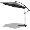 Image de Parasol déporté hexagonale 3M avec Manivelle Anti-Retour Inclinable Toile 180 gr/m2 avec protection UV Inclus housse de protection Gris