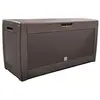 Image de Coffre de Rangement Exterieur 310L en PP 119x48x60CM Style Polyrotin Marron