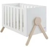 Image de Lit Swing 120x60 cm Blanc/Bois