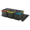 Image de - Poubelles pour tiroir de cuisine Recycle (Lot de 4 bacs de tri) 2 poubelles de 12 litres et 2 poubelles de 6 litres