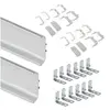 Image de Kit Gola à profil central pour meubles de cuisine, Anodisé mat