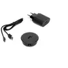 Image de Chargeur de surface sans fil pour mobile Airtop 2 avec USB-A, Ø60mm, 5V DC / 2.1A (USB-10W/Qi-10W), Plastique noir, Plastique