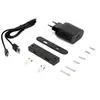 Image de Connecteur USB A+C Linky (81x12mm), 5V DC 2A (10W), Plastique noir, Plastique