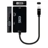 Image de Adaptateur USB C vers VGA/HDMI/DVI 10.16.4301-BK (10 cm) Noir