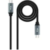 Image de Câble USB-C 3.2 M/M 1m 100W (Noir/Gris)