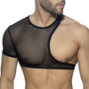 Image de Crop Top Irregular Mesh Noir noir XS