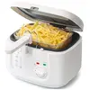 Image de Indra - Friteuse 0% BPA de 2,5L avec filtre anti-odeurs et fumée. Thermostat réglable, fenêtre de visualisation, 1800W. Design exclusif.
