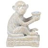 Image de Porte-Bougie Singe en résine 18 cm