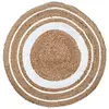 Image de SIGNE GRIMALT Tapis rond en Jute tressée couleur Naturelle - 90 x 90 cm