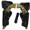 Image de Accessoire de déguisement - cartouchière double noire avec pistolets adulte - guirca 18449