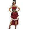 Image de FIESTAS GUIRCA | Costume Steampunk Femme (36-38/S) - Robe - Costumes Rétro et Victorien pour Halloween, Carnaval et Fêtes Costumées - Idéal pour Adultes - Grenat et Marron en occasion ou reconditionné