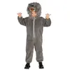 Image de Déguisement Loup Féroce Garçon 5/6 Ans Gris 87491 Guirca
