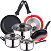 Image de San Ignacio Ensemble De Casseroles 16/20/24 Cm 8 Unités One Size