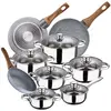 Image de San Ignacio Ensemble De Casseroles Et Poêles Cassel 18/20/24 Cm Pk3843 12 Pièces One Size