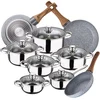 Image de San Ignacio Ensemble De Casseroles Et Poêles Cassel 22/26/28 Cm Pk3844 12 Pièces One Size