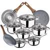 Image de San Ignacio Ensemble De Casseroles Et Poêles Cassel 20/24/28 Cm Pk3847 12 Pièces One Size