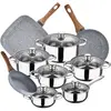 Image de San Ignacio Ensemble De Casseroles Et Poêles Cassel 18/20 Cm Pk3849 12 Pièces One Size
