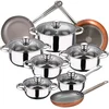 Image de San Ignacio Ensemble De Casseroles Et Poêles Cassel 18/22/26 Cm Pk3879 12 Pièces One Size