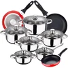 Image de San Ignacio Ensemble De Casseroles Et Poêles Cassel 16/20/24 Cm Pk3887 12 Pièces One Size