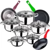 Image de San Ignacio Ensemble De Casseroles Et Poêles Cassel 18/22/26 Cm Pk3888 12 Pièces One Size