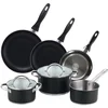 Image de San Ignacio Ensemble De Casseroles 16/20/24 Plus Ensemble De Poêles 16/20/24 Cm 5 Pièces One Size