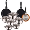 Image de Wellhome Ensemble De Casseroles Et Poêles Pk8181 15 Pièces One Size