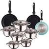 Image de Wellhome Ensemble De Casseroles Et Poêles Pk8184 15 Pièces One Size