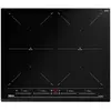 Image de table de cuisson à induction 60cm 4 feux 8800w noir - izf64600
